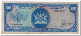 TRINIDAD AND TOBAGO,100 DOLLARS,L.1964 (1977)P.35a,aF - Trinidad & Tobago