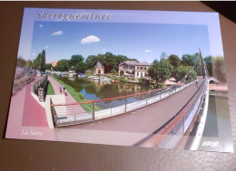 Delcampe - 57 Sarreguemines Casino Passerelle Lugwig Sur La Sarre - Sarreguemines