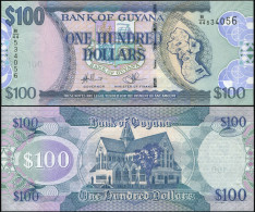 Guyana. 100 Dollars. ND (2012) Unc. Banknote Cat# P.36c - Guyana