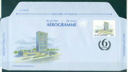 Nations Unies New York  1991 - Poste Aérienne. Entier Postal 45 Centimes (Michel N. LF 12) - Airmail