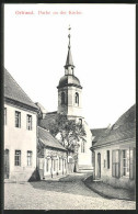 AK Ortrand, Partie An Der Kirche  - Ortrand