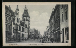 AK Forst /N.-L., Berlinerstrasse Mit Postamtt  - Forst