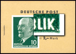 MH 4c3a Ulbricht 1968 - Mit PLF Bildecke Rechts Unten Gebrochen, ** - Markenheftchen