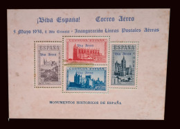 Timbre Feuille Complète 1938 Espagne Biba - Full Sheets