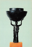ANTIQUITE - Delphi - Female Figure With Peplos - Bronze Vessel - Femme Avec Peplum - Vase En Bronze - Carte Postale - Antike