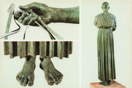 ANTIQUITE - Delphi - Museum - The Charioteer - L Aurige - Sculpture - Bronze - Corps - Mains - Carte Postale - Antike