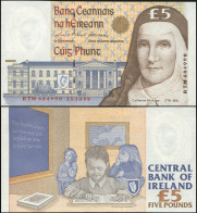 Ireland. 5 Pounds. 15.10.1999 Unc. Banknote Cat# P.75b - Ireland