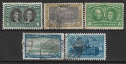 1910 ARGENTINA Set Of 2 MLH + 3 Used Stamps (Michel # 138-141,144) CV €3.30 - Gebruikt