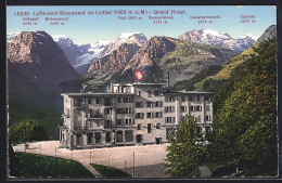 AK Braunwald Ob Linthal, Grand Hotel Gegen Selbsanft, Bifertenstock, Tödi, Kammerstock, Gemsfayrenstock Und Clariden  - Linthal