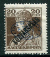 DEBRECEN 1919 20f Karl Köztarsasag With Blue Overprint LHM / *   Michel 58b - Debreczen