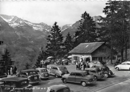 FILZBACH ► Café Kerenzer Berghus Mit Touristen Und Nahaufnahme Von Tollen Oldtimer Anno 1953 - Filzbach