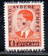 ZONA FIUMANO KUPA 1941 BEFFA DI BUCCARI SOPRASTAMPATO SURCHAGED MEMENTO AUDERE SEMPER LIRE 1 SU 50p MNH BEN CENTRATO - Fiume & Kupa