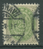 Dänemark 1875 Ziffern Im Rahmen 29 I Y B Gestempelt - Fiscali