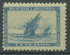Argentinien 1892 Entdeckung Amerikas Kolumbus Schiffe Santa Maria 81 Postfrisch - Ungebraucht