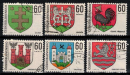 Tchécoslovaquie 1971 Mi 1994-9 (Yv 1842-7), Obliteré - Gebraucht