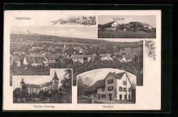 AK Hüttwilen, Kalchrain, Schloss Steinegg, Gasthaus Hirschen, Gesamtansicht  - Hüttwilen