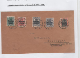 Enveloppe Administration Militaire En Roumanie  Bucarest 27.06.1918 - Occupations