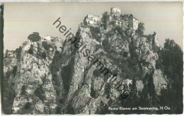 Ruine Klamm Am Semmering - Foto-Ansichtskarte - Verlag P. Ledermann Wien - Semmering