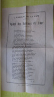 WWI BERRY CHER L EMPRUNT DE LA PAIX APPEL DES ECOLIERS DU CHER VIERZON GERMIGNY... - 1914-18