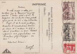 Delcampe - 1949 - MAROC - CARTE PUB MEDICALE "IONYL" De CASABLANCA - Covers & Documents