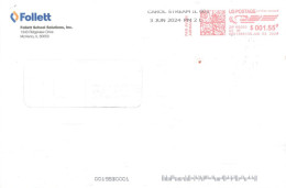 UNITED STATES - 2024, POSTAL FRANKING MACHINE COVERS TO DUBAI QTY : 7 No. - Lettres & Documents