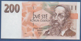 CZECHIA - P. 6a - 200 Korun 1993 UNC, S/n: A49 See Photos - Security Thread With Imprint "200 Kčs" - Tchéquie