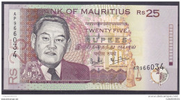 MAURICE BILLET 25RS 1999 - Mauritius