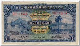 TRINIDAD AND TOBAGO,1 DOLLAR,1942,P.5c,aVF - Trinidad & Tobago