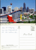 Postcard Calgary Panorama Mit Saddledome Stadion Und Funkturm 1990 - Sonstige & Ohne Zuordnung