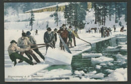 Davos - Eisgewinnung A.d. Davosersee - Circulée - Edit. J. Tomaszewski N° 1006 - Voir Scans - Davos