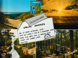 Visage Des Landes, Expédiée De Dax En 1980: Soleil Couchant, étangs Attelage... - Nord-Pas-de-Calais