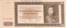 Bohemia & Moravia 500 Korun, P-12s (1942) - XF - (29 Euro Incl. Fees) - Tchéquie