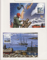 Groenland Maxi-kaart Met FDC Stempel Michel-nr. 516/518   3 Stuks  2 Scans - Cartes-Maximum (CM)