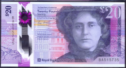 Scotland 20 Pounds 2019 UNC P- W372(1) < Royal Bank Of Scotland > Polymer 2019.05.27 Signature: Ross McEwan - 20 Pounds