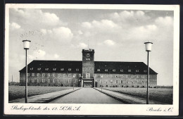 AK Brake I. O., Stabsgebäude Der 12. Schiffsstammabteilung, Kaserne, Vorderansicht  - Brake