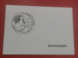 Invitation, 64e Journée Du Timbre 2005 - Variétés & Curiosités