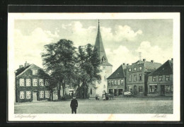 AK Lütjenburg, Markt Mit Jungem Burschen  - Lütjenburg