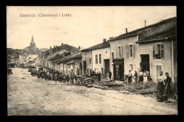 54 - CHAMBREY - KAMBRICH - RUE ANIMEE - CARTE ALLEMANDE - Chambley Bussieres