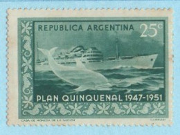 Argentina 1951 // Quinquennial Plan, Ship, Whale - Gebruikt