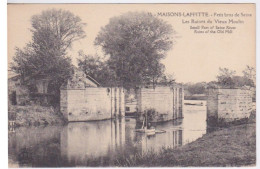 Delcampe - 78 - MAISONS LAFITTE - PETIT BRAS DE SEINE - RUINES DU VIEUX MOULIN - Maisons-Laffitte
