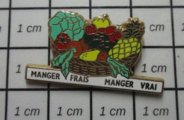 AB2023 Pin's Pins / Beau Et Rare / ARTHUS BERTRAND / CORBEILLE DE FRUITS MANGER FRAIS MANGER VRAI - Arthus Bertrand