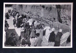Delcampe - Cp, Palestine, Jerusalem, The Jews Wailing Wall, Le Mur Des Lamentations, Vierge - Palästina