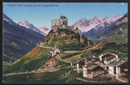 AK Tarasp /Unter-Engadin, Schloss Tarasp Mit Ort Und Bergpanorama  - Tarasp