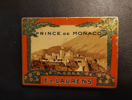 BOITE METAL DE 50 CIGARETTES - PRINCE DE MONACO - ED. LAURENS ALEXANDRIE / CAIRE - Empty Tobacco Boxes