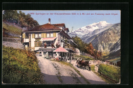 AK Spiringen, Gasthaus St. Anton Und Kutsche  - Spiringen