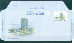 Nations Unies New York  1989 - Poste Aérienne. Entier Postal 39 Centimes (Michel N. LF 11) - Airmail