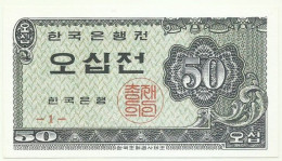 KOREA, SOUTH - 50 JEON - 1962 - P 29 - UNC. - Korea, South