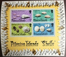 Pitcairn Islands 1974 Shells Minisheet MNH - Coquillages