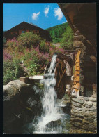 CPSM/CPM  10.5 X 15 Suisse  Canton Du Valais Vieux Moulin à GRIMENTZ, Val D'Anniviers  Roue à Aubes - Grimentz