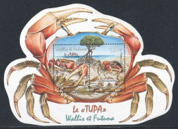 FEUILLET** De 2010 Gommé De WALLIS & FUTUNA "LA TUPA (crabes)" - Blocs-feuillets